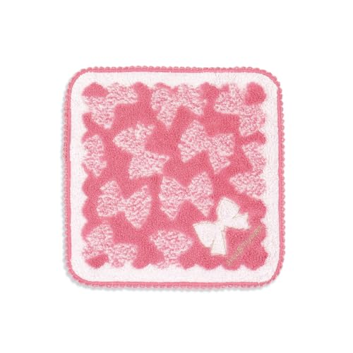 JILL STUART(ジルスチュアート) リボンピコ タオルハンカチ ピンク フルフィーコットン 58-1800065 約20×20cm