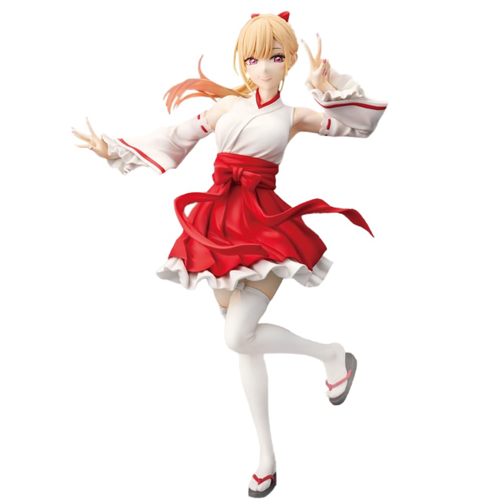 Tongyundacheng Kitagawa Marin Collectible Figure | Shrine Maiden Ver | 20cm PVC Anime Girl Statue | Action Figure Decoration for Desktop