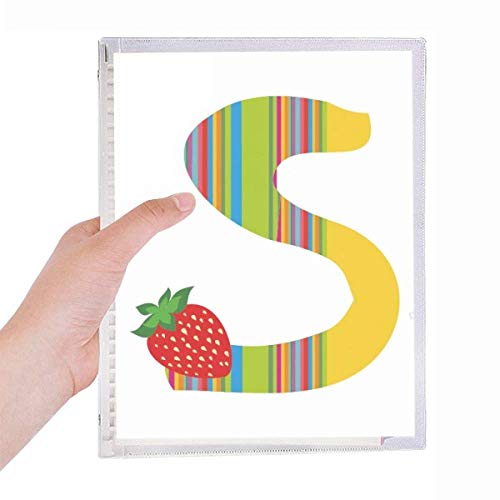 Carnet de notes à spirales S motif fraise cahier ligné mignon