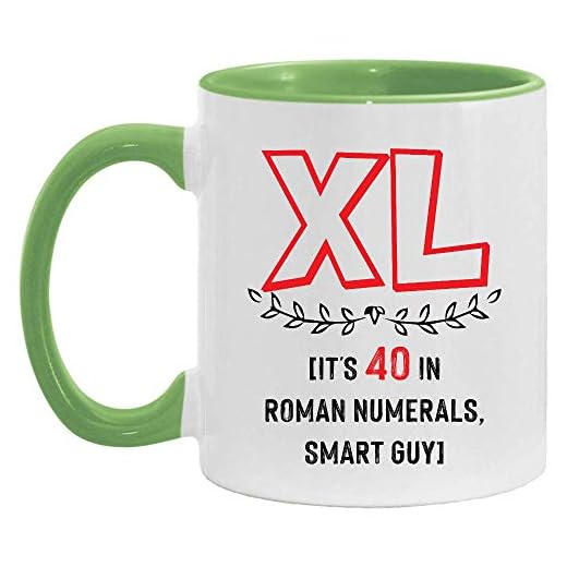 XL Its 100 cm romerska siffror accent kaffemugg