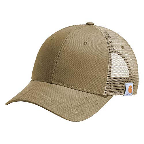 Carhartt Mens Rugged Professional Series Canvas Mesh Back Cap Dark Khaki OS