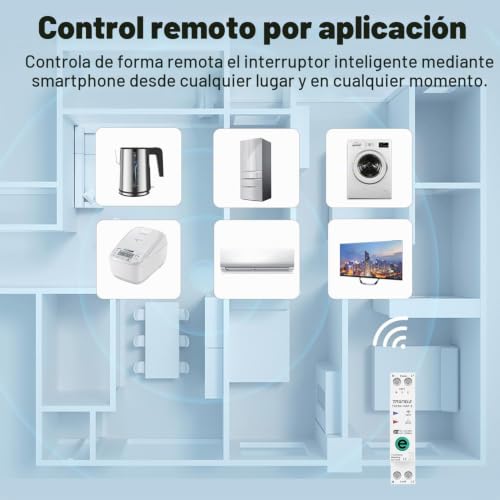 Miniatura 3 de Ewelink Wifi Smart Disyuntor Switch Time Relay Temporizador 1p N 10a 16a 202a 25a 32a 40a 63a 110v 220v Control De Voz Remoto Inalámbrico 1-63a Adjustable Va Protect