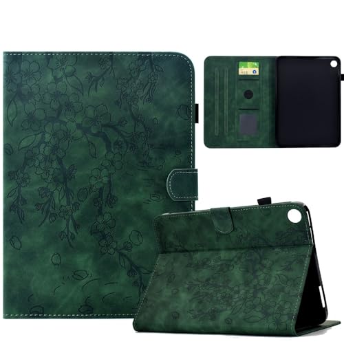 Étui portefeuille Galaxy Tab S5e à motif floral vert