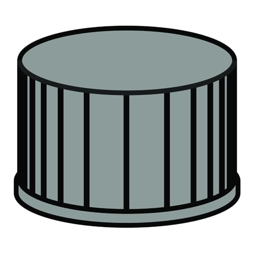 Fermetures à vis N13 polypropylène noir MACHEREY-NAGEL 702051 caoutchouc FEP 1.5mm
