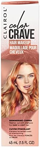 Clairol Color Crave Temporary Hair Color Makeup, Shimmering Copper Hair Color, 1 Count