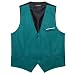 Barry.Wang Herren Formale Anzug Weste Gestreift Casual V-Ausschnitt Slim Fit Einfarbig Weste für Hochzeit Party Smoking, petrol, XX-Large