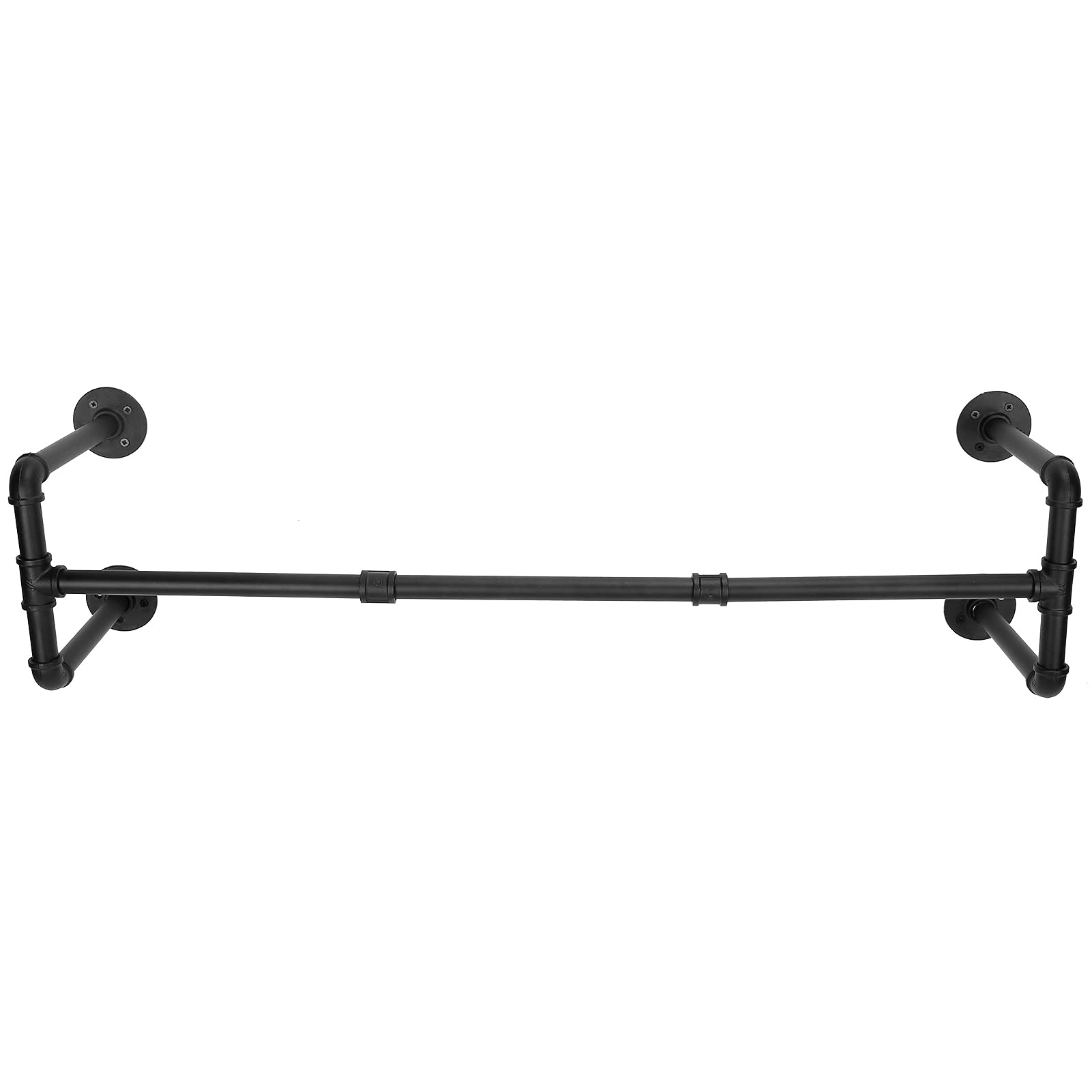 Tringle à vêtements murale robuste en fer forgé rétro pour dressing