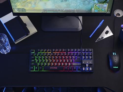 Clavier USB Trust GXT 833 Thado rétroéclairé TKL compact pour un gain de place optimal - 7
