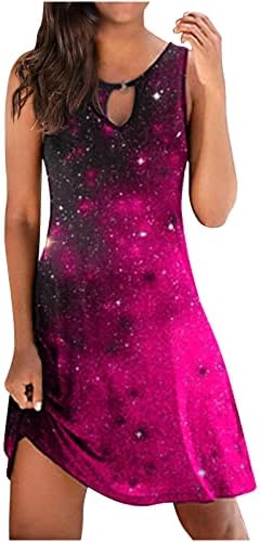 WFJCJPAF Women 2023 Summer Sleeveless Tank Dresses My Orders Fashion Dresses for Women 2023 Round Neck Cutout Dress Floral Print Sleeveless Mini Dress Casual Summer Dresses for Women