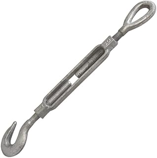 MH GLOBAL Turnbuckle Hook Eye Pulley Galvanized Drop Forge Swivel Hoist Eye 1/4 in x 4 in
