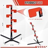 Arrowbash AR500 Dueling Tree Target Kit Six Steel Swing Paddles 4 x 1/4 Shooting Sports Competition Shooting Targets with Safety Stand Easy Set Up - Image 2