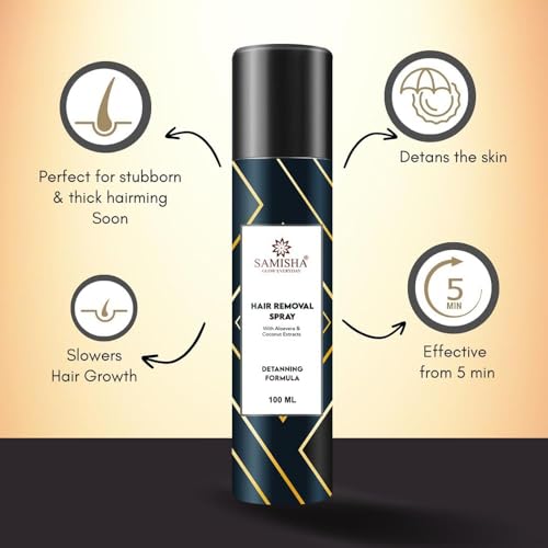 Image of Hair Removal Spray for Woman - Painless Hair Remover Spray for Legs, Arms, Underarms & Bikini Line | Fast-Acting Hair Removal Spray for Smooth, Salon-Like Skin at Home, All Skin Types, 100ml