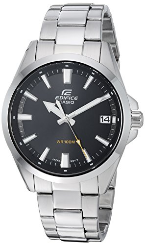 Image of Casio Men's Edifice Quartz Watch with Stainless-Steel Strap, Silver, 19.7 (Model: EFV-100D-1AVCR)