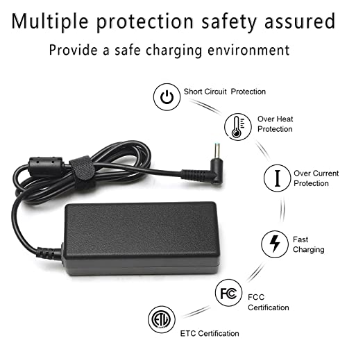 45W 19.5V 2.31A Ac Adapter Replacement Hp Laptop Charger Compatible For Hp Pavilion 11 13 15;Hp Elitebook Folio 1040 G1;Hp Touchsmart 11 13 15;Hp Stream 13 11 14 #TOP3