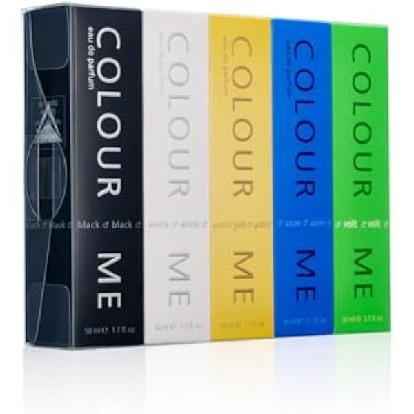 Zestaw upominkowy Colour Me Black/White/Gold/Azure/Volt 50ml EDP Quin
