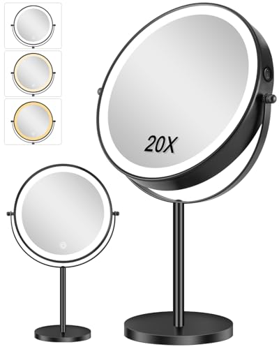 Espejo de Maquillaje Iluminado Recargable 9 Pulgadas