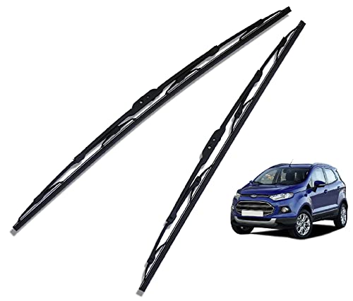Image of Euro Care Metal Type Wiper Blade Compatibility with EcoSport Windshield Car Wiper Blade Size D-22,P-16