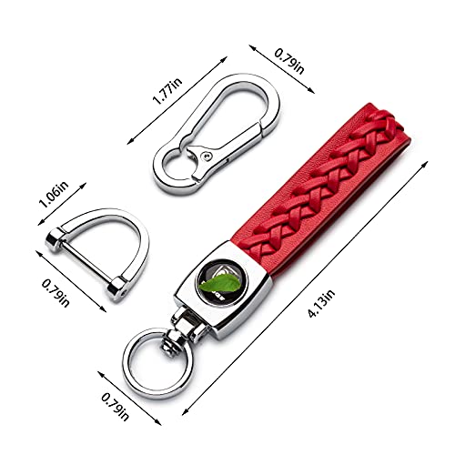 for Dodge Key Fob Cover,Key Fob Cover Case for Dodge Charger Challenger Dart Journey Durango Grand Caravan RAM, Remote Keyless Entry (Red)