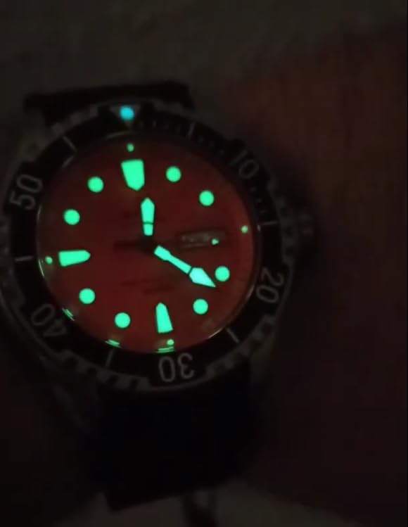 Miniatura 5 de RATIO FreeDiver Dive Watch Sapphire Crystal Quartz Movement PU Strap Diver Watch 500M Water Resistant Diving Watch for Men