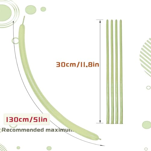 Image of Avocado Green Long Balloons Premium 260 Twisting Balloons Animals Magic for Birthday Kids Wedding Party Supply 100pcs
