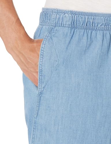 Image of Amazon Essentials Men's 8 inch Inseam Relaxed-Fit Cotton Drawstring Pull-On Walk Shorts, Summer-Weight