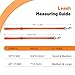 Kidding Pets Waterproof Dog Leash, 5/6 FT Durable Odor-Proof Dog Leashes with Strong Metal Hooks Fits Small Medium or Large Dogs (Orange, 6FT - 1 inch Width)