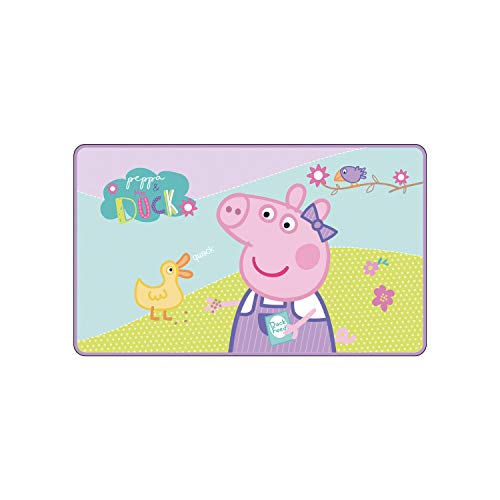 Arditex Peppa-Fleece - Alfombra Para Habitación 45 X 75 Cm , Color Blanco