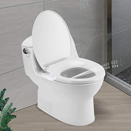 Zomma Bidet, Self-Cleaning Nozzle and Non-Electric Nozzle (Posterior/Feminine Wash) Fresh Water Sprayer Bidet for Toilet, Adjustable Water Pressure Bidet Seat Attachment with Brass Inlet - Thumbnail 3
