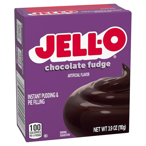Jell-O Chocolate Instant Pudding & Pie Filling, 3.9 Ounce (Pack of 4)