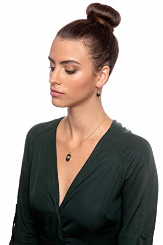 14K Yellow Gold Love Necklace With I Love You Inscribed In 120 Languages In Pure Gold On A Romantic Onyx Anniversary Birthday Gift Pendant For Her, 18" Gold Plated Silver Chain #TOP2