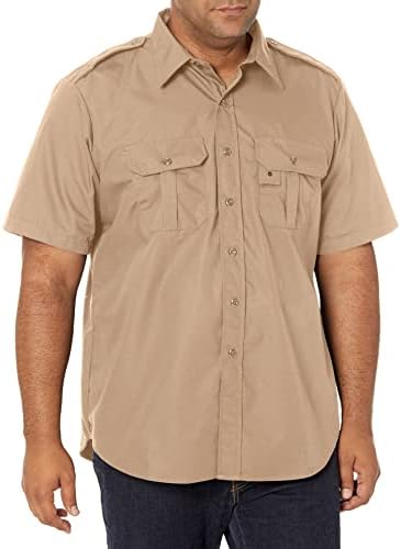 Propper Men's Short Sleeve Tactical Dress Shirt, Khaki, x Large