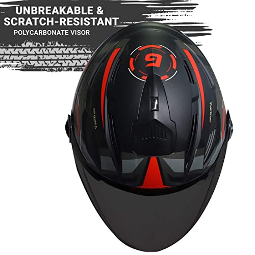 Image of Steelbird SBA-6 7Wings Gravity Open Face ISI Certified ABS Helmet