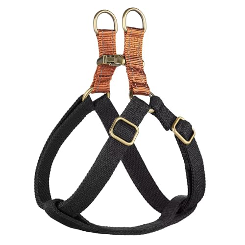 Image of Didog Step in Dog Harnes for Small Dogs, Black, S, Chest 14-22 inch