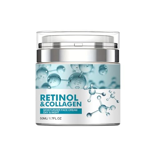 Crema facial Rėtinol, con soporte de hidratación profunda, 50 ml, crema hidratante face Rėtinol Collagėn, reafirmante blanqueador, cuidado facial diario antienvejecimiento, para hombres y