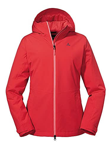 Schöffel Damen Jacket Torspitze L, winddichte, wattierte Winter Wanderjacke, atmungsaktive, schnelltrocknende Outdoorjacke mit T8-Tech Stretch, toreador, 42