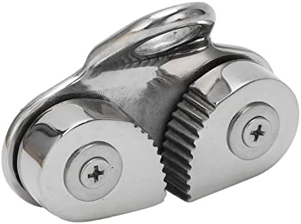 Zerone Stainless Steel Cam Cleat with Fairlead Leading Ring for Boat Marine Rope 3-15mm