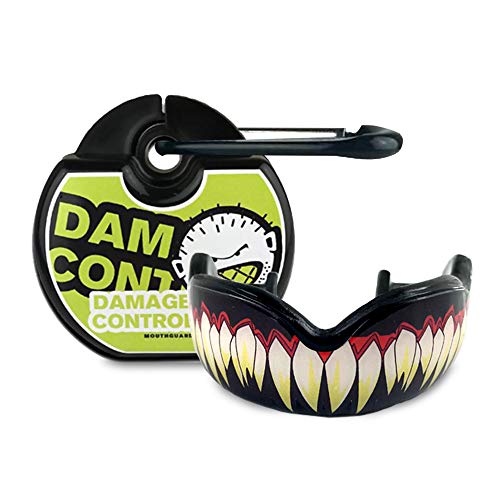 DAMAGE CONTROL Extreme Impact Mouth Guard, Mouth Guard for Sports, Boxing, Hockey, Lacrosse Mouth Guard, Mouth Guards with Shock Pads for Extreme Protection (SymBite, Adult)