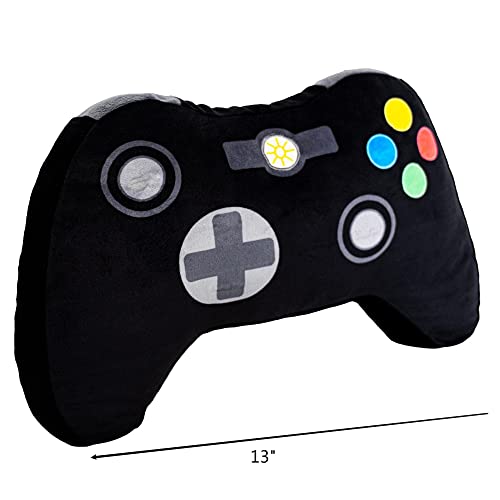 Unicorns & Robots Light Up Pillow For Kids, Plush Led Night Light For Boys And Girls, Oeko Tex Certified, Toddler’s Light Up Sleeping Toy, Video Game Console, Black #TOP6