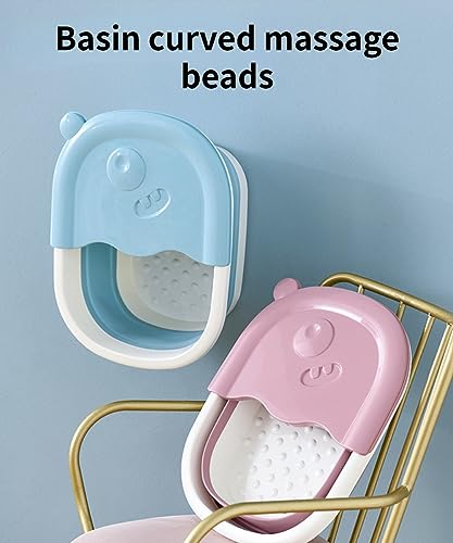 Bañera Plegable Portátil para Pies para Remojar con Acupresión Azul miniatura 6