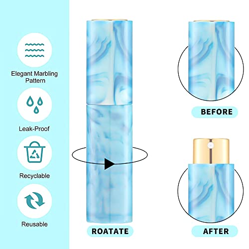 Vitog Perfume Travel Refillable Spray Bottle Atomizer Perfume Spray Mini Travel Bottle Pocket Empty Cologne Dispenser For Women Men