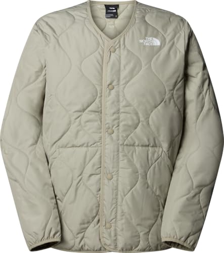 Chaqueta TNF Ampato Quilted Liner para hombre en gris arcilla estilo casual