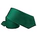 GUSLESON Forest Emerald Green Color Tie Slim Necktie for Men Solid Skinny Ties (0973-28)