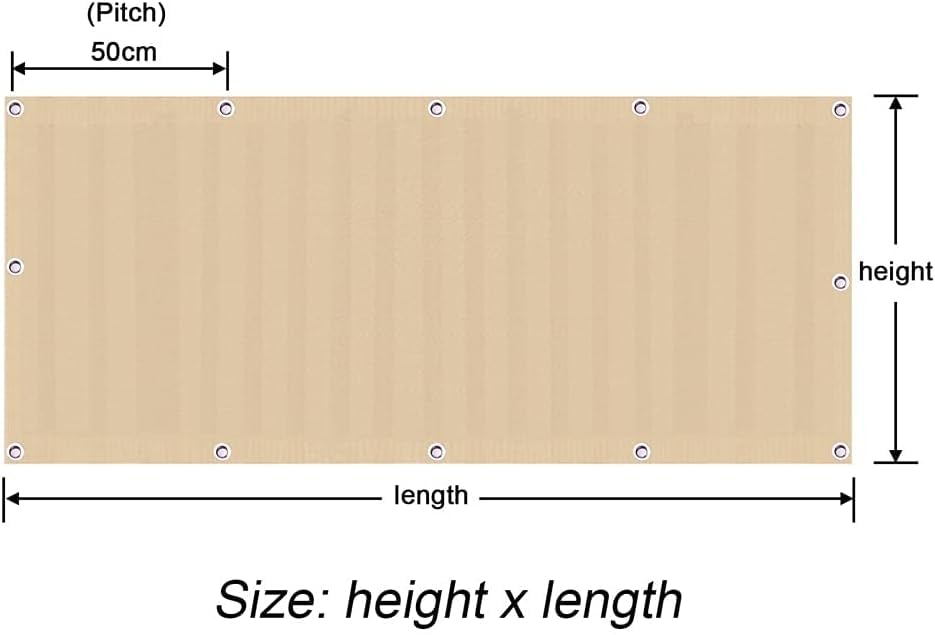 Clôture de balcon anti-UV avec œillets pour une protection durable - 4