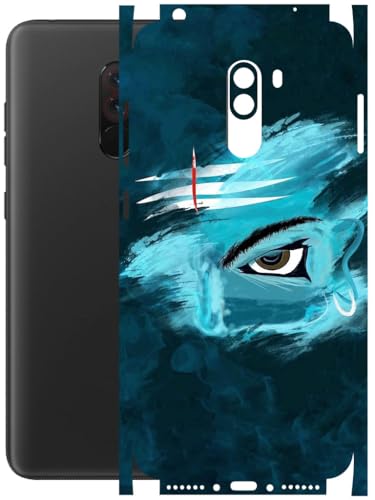 Image of AtOdds - Full Body Back Screen Guard Protector Film - Lamination Wrap Skin Sticker Compatible with Poco F1 | Scratchproof Matte Finish (Mahadev)