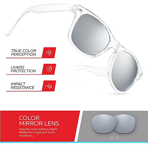 Image of Retro Rewind Kids Sunglasses for Boys Girls Age 3-12 - Shatterproof UV400 Toddler Children Sun Glasses