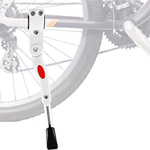 Soporte de bicicleta ajustable universal de aluminio para bicicleta con pie de goma, soporte de bicicleta para bicicleta de 22
