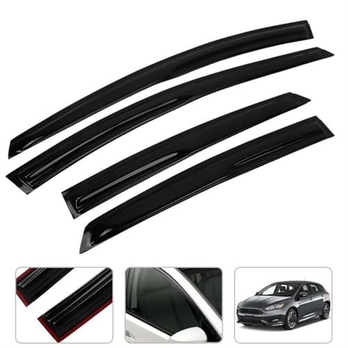 Sourcils de phares pour Focus 2012-2018 anti-pluie acrylique auto