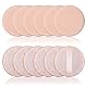 12 Stück Velours Gesicht Puderquaste Runde Powder Puff Makeup Baumwollpuderquaste Waschbar Makeup Puderquaste Setting Powder Werkzeug für Loses Puder Rouge Gepresstes