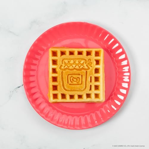 Uncanny Brands Hello Kitty Deluxe Waffler - Hello Kitty Iconic Characters and Symbols on Your Waffles