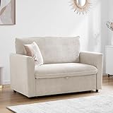 LOWYA ロウヤ ソファ くつろぎ 3way ソファベッド カウチスタイル 2人掛け 幅140cm コーデュロイ ミルキーアイボリー